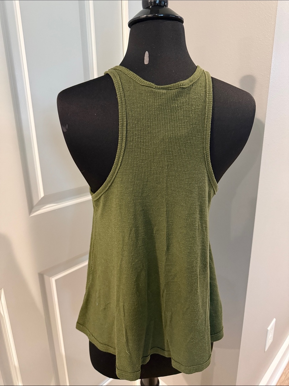 Free People Olive Ribbed Racerback Tank - Picture 5 of 5